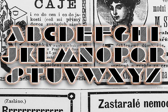 Retro Graphics Font PNG with transparent background - Preview 1