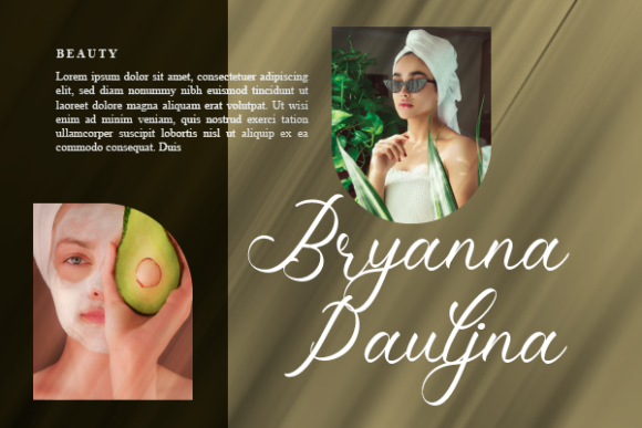 Sarah Amanda Font font preview - 5