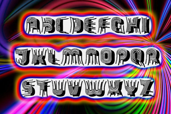 Skewed Font PNG with transparent background - Preview 1