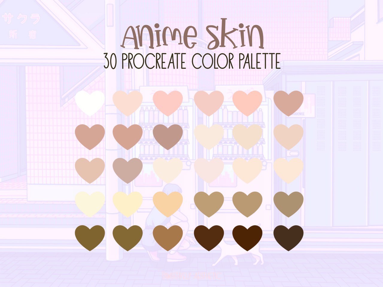 Anime Skin Procreate Color Palette - photo 1