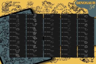 Dinosaur Procreate Set | 150 Stamps Graphic by myprintscollection ...