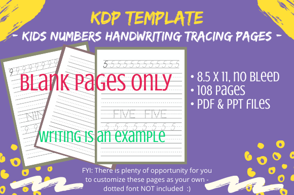 KDP Kids Letters & Numbers Tracing Pages Graphic by Tomboy Designs ...