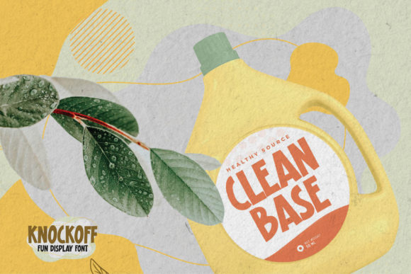 Knockoff Font PNG with transparent background - Preview 2