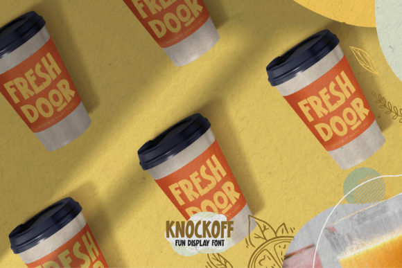 Knockoff Font PNG with transparent background - Preview 3