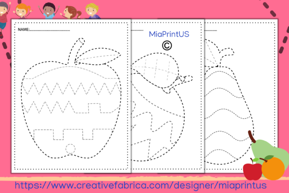 Prewriting Fruit Drawing Activity