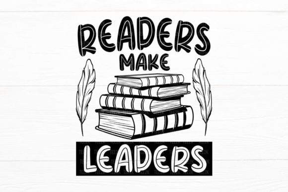 Readers Make Leaders Book Reader SVG