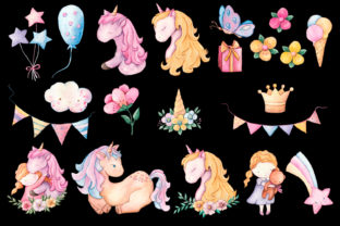 Unicorn Watercolor Clipart Graphic by ElenaZlataArt · Creative Fabrica