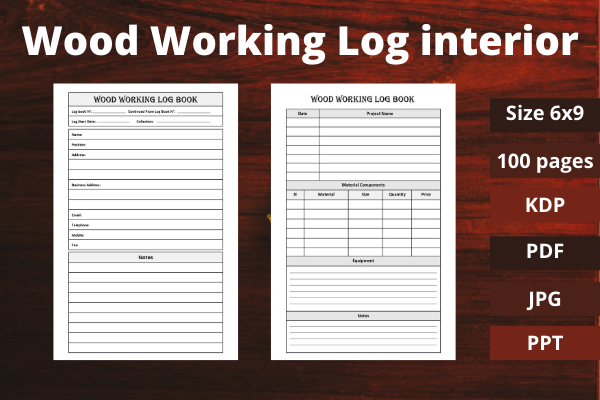 Wood Working Log Interior Graphic by SOUDOU shop · Creative Fabrica