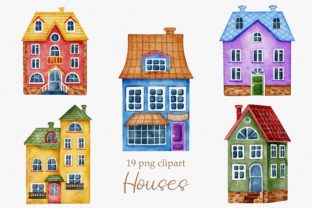 Watercolor House Clipart Graphic by LuiDesignStudio · Creative Fabrica