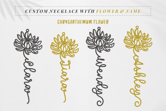 Christine Birth Flower Duo Font - Preview 1