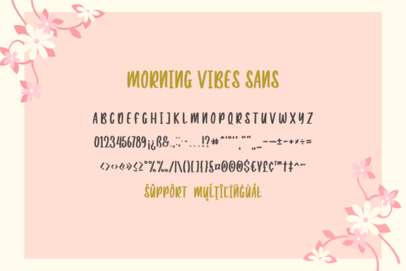 Christine Birth Flower Duo Font - Preview 5