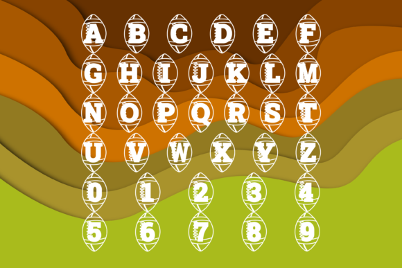 Gridiron Font PNG with transparent background - Preview 1