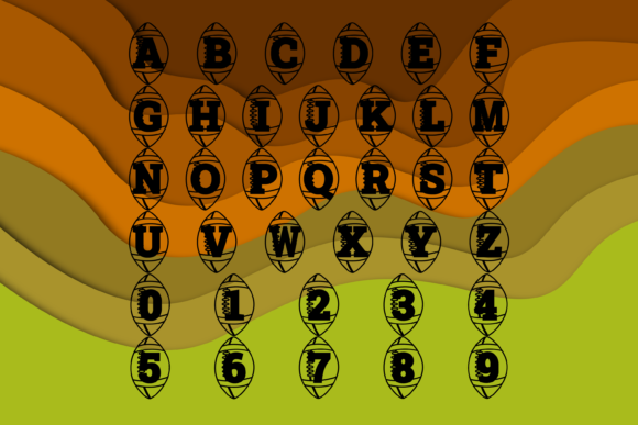 Gridiron Font PNG with transparent background - Preview 2
