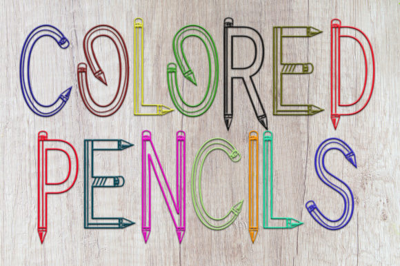 Pencil Boho Font PNG with transparent background - Preview 6