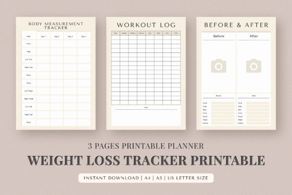 Weight Loss Business Tracker | A4 and A5