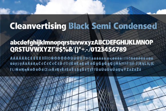 Cleanvertising Font PNG with transparent background - Preview 2