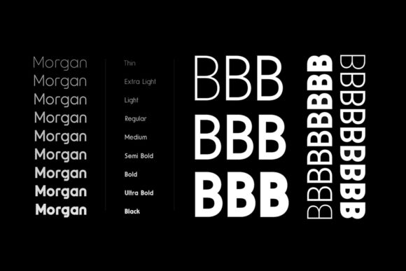 Morgan Font PNG with transparent background - Preview 3