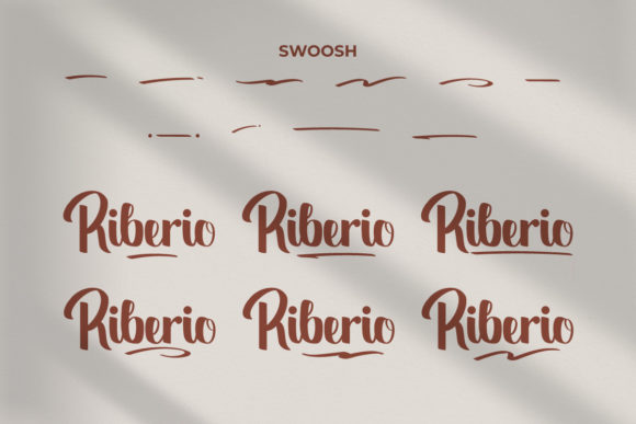 Riberio Font PNG with transparent background - Preview 6