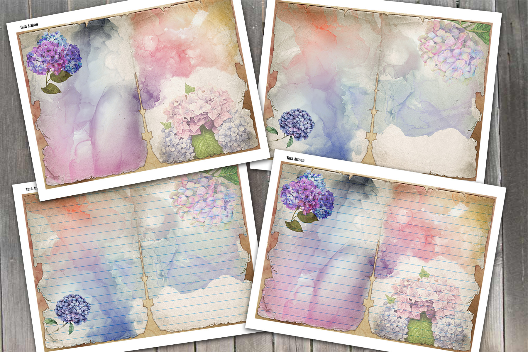 Alcohol Ink Pages Graphic by Tara Artisan · Creative Fabrica