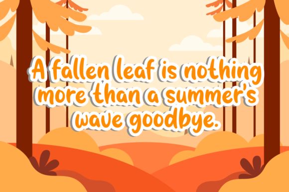 Autumn Secret Font - Preview 1