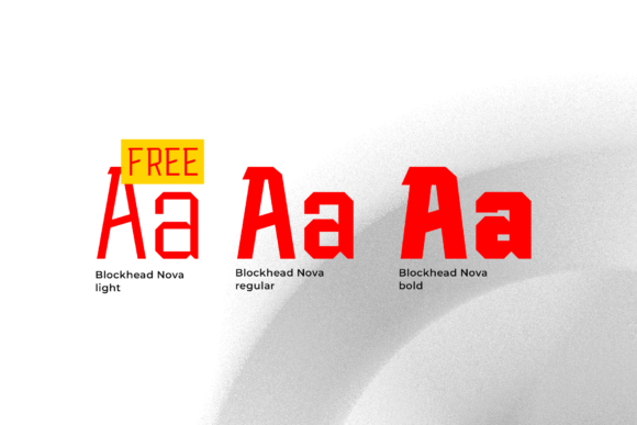 Blockhead Nova Font - Preview 1