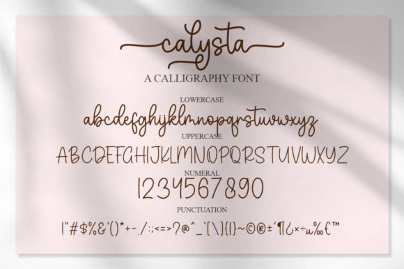 Calysta Font - Preview 5