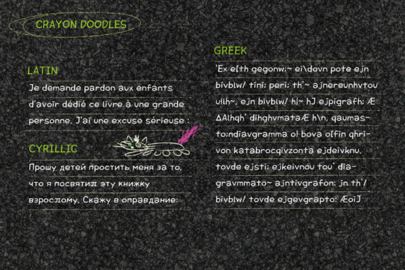 Crayon Doodles Font - Preview 2