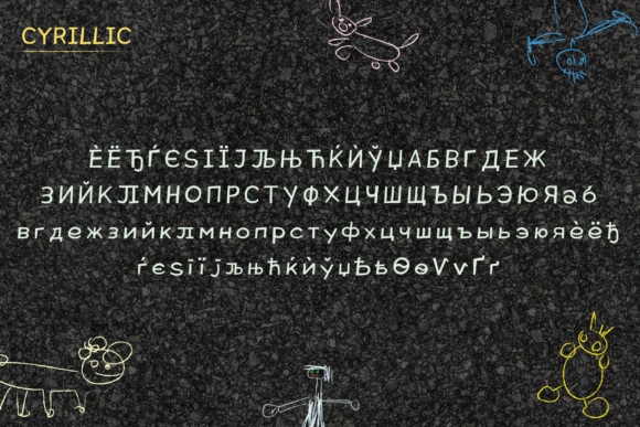 Crayon Doodles Font - Preview 4
