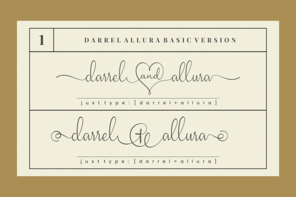 Darrel Allura Collection Font - Preview 1