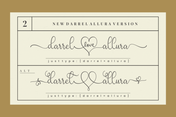 Darrel Allura Collection Font - Preview 2