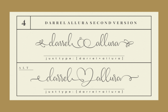 Darrel Allura Collection Font - Preview 3