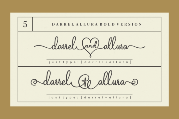 Darrel Allura Collection Font - Preview 4