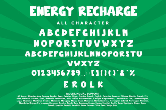 Energy Recharge Font - Preview 6