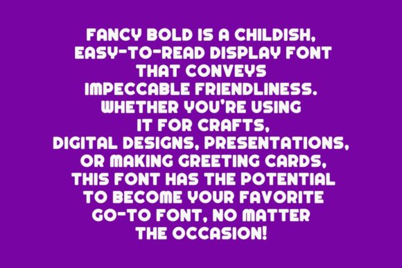 Fancy Bold Font - Preview 2