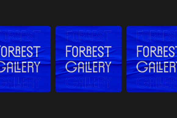 Forrest Gallery Font PNG with transparent background - Preview 1
