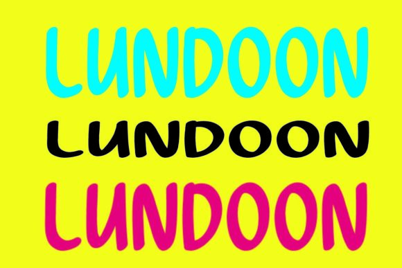 Lundoon Font PNG with transparent background - Preview 2