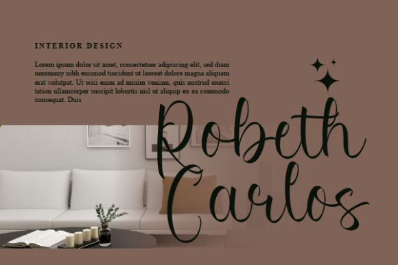 Maria Rebecca Font font preview - 1