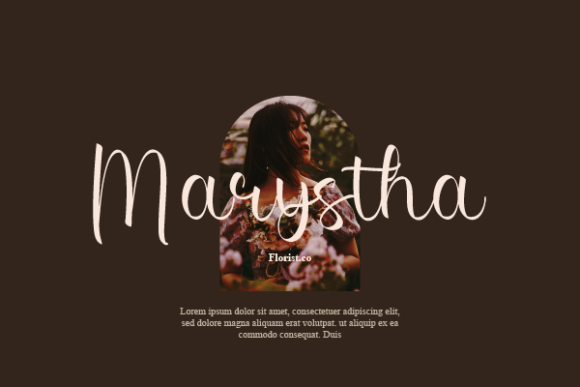 Maria Rebecca Font font preview - 3