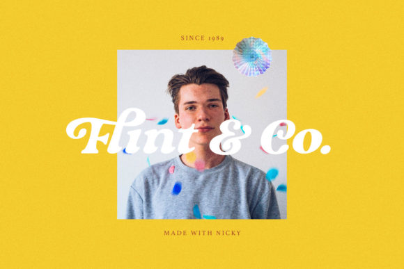 Nicky Font PNG with transparent background - Preview 4