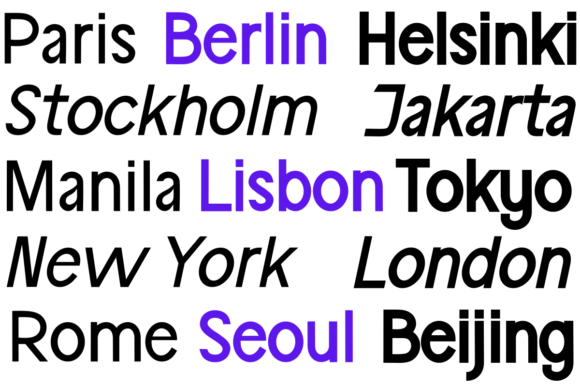 Paris Van Java Family Font PNG with transparent background - Preview 1