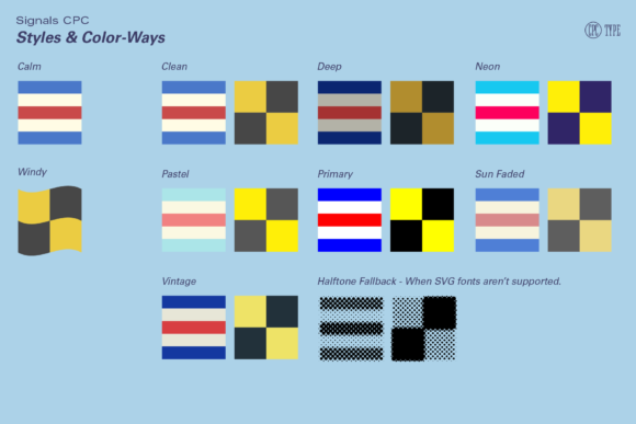 Signals CPC Font PNG with transparent background - Preview 3
