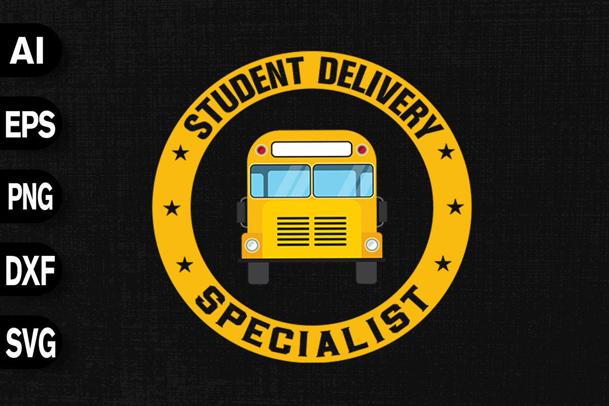 Student Delivery Service Vector Student Delivery Specialist Graphic by svgdecor · Creative Fabrica
