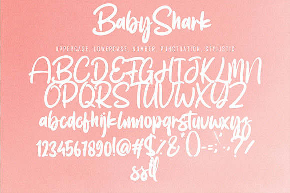 Baby Shark Font - Preview 6