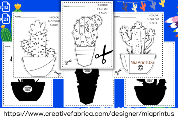 Cactus Scissor Practice for Preschool cover