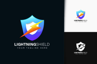 Lightning Shield Logo Design Graphic by aglonemadesign · Creative Fabrica