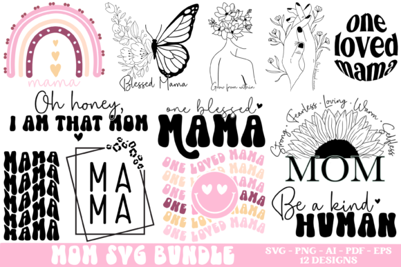 Mothers Day Bundle&nbsp; Graphic Crafts By Rumi Design