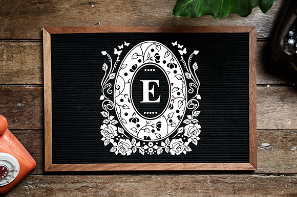 Easter Egg Flowers Font PNG with transparent background - Preview 4
