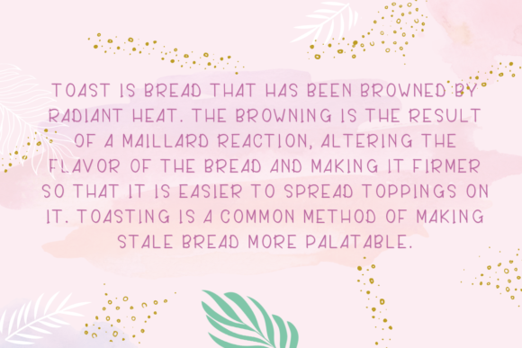 Green Tea and Toast Font PNG with transparent background - Preview 2
