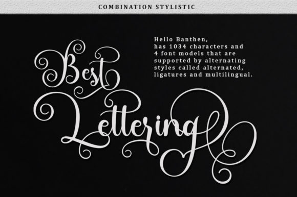 Hello Banthen Font PNG with transparent background - Preview 6