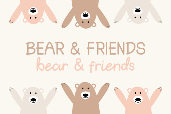 Hello Bear Font PNG with transparent background - Preview 6